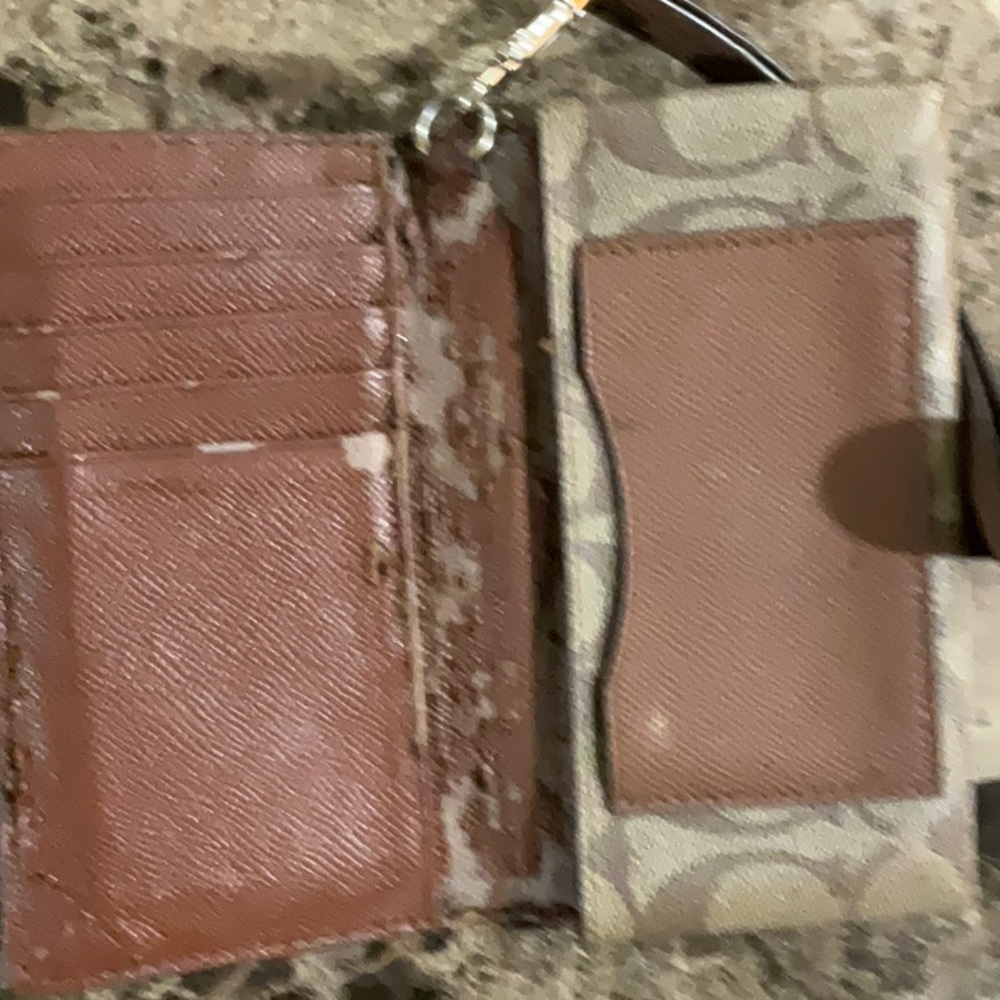 Coach Brown Signature Wristlet - Picture 7 of 7